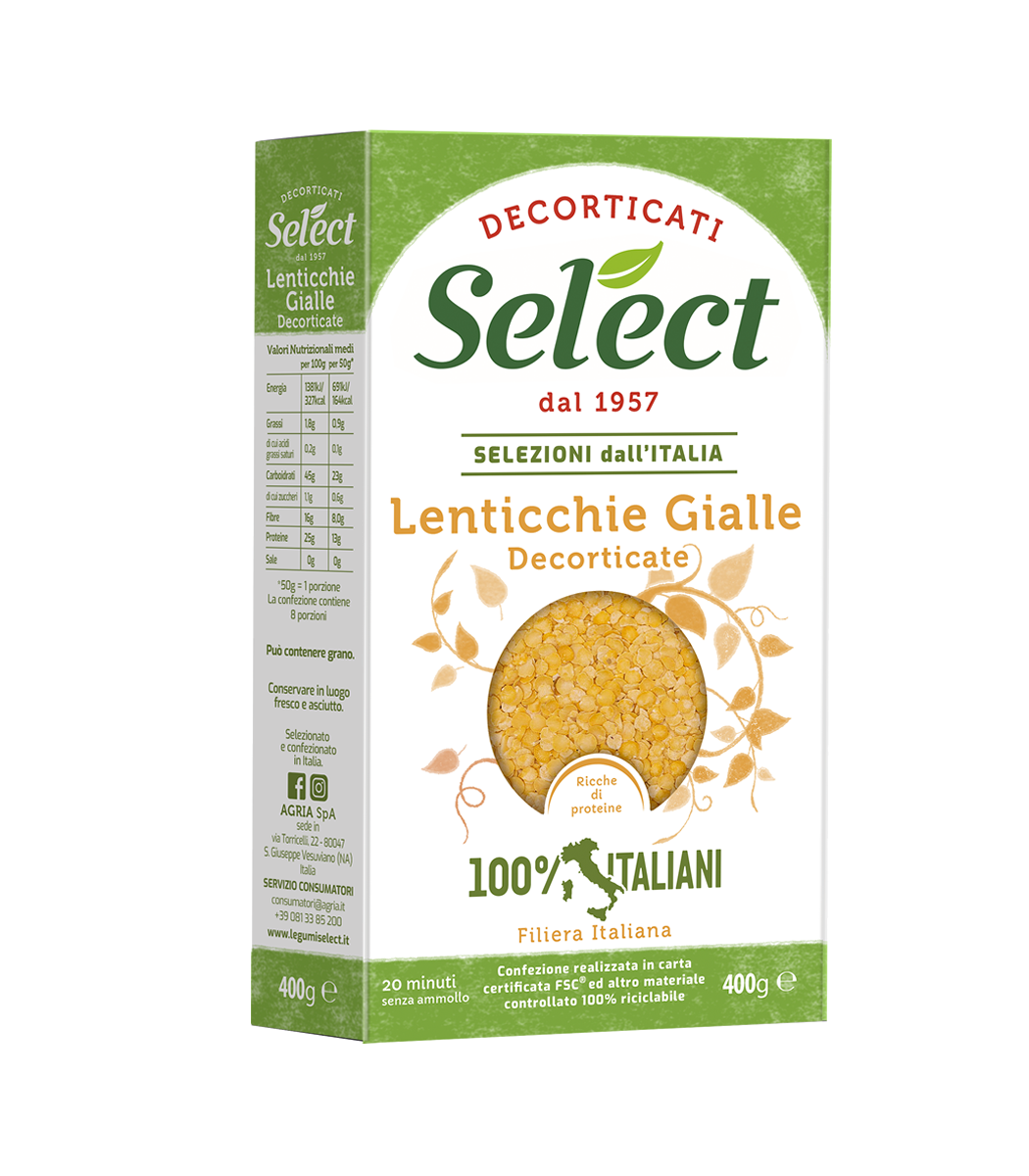 Lenticchie Gialle Decorticate